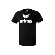 Erima Sport-Tshirt Basic Promo Logo (100% Baumwolle) schwarz Herren